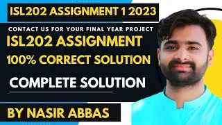 ISL202 Assignment 1 Fall 2023 BY VUBWN | ISL202 Assignment 1 100% Correct Solution BY NASIR ABBAS