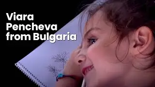 Cute little Viara Pencheva from Bulgaria | Winner of Online Painting Competition Season I