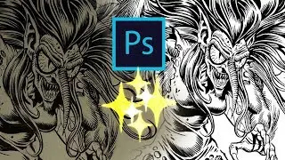 ✨How to Clean Up Messy Line Art w/Dodge and Burn!