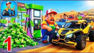 Gas Station: Idle Simulator - Gameplay Walkthrough Part 1 - Car Gas Station Simulator (iOS, Android)