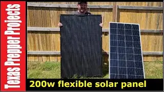 ALLPowers 200w flexible solar panel Texas Prepper Projects