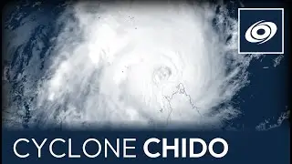 Powerful Cyclone Chido passing Madagascar