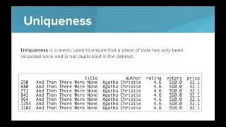 Quality Datasets