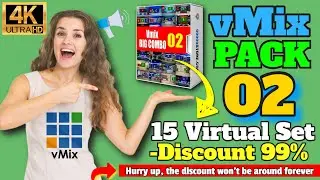 🆕 vmix virtual set news package 02 👉 vmix virtual sets 2021