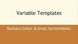 Variable Templates