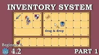 Inventory System - UI and drag & drop - Learn Godot 4 UI - no talking