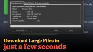 Download file apapun ukuran besar hitungan detik 😲😲?!  ENGGAK MASALAH!!