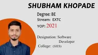 Video Testimonial by SHUBHAM RAJARAM KHOPADE| Placed in 2022