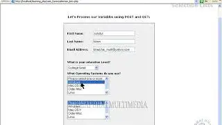 58  Combo Box and List Box   php