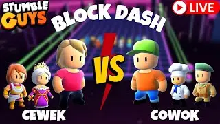 [🔴LIVE] SKIN WAR CWK VS CWK !!! BLOCK DASH ONLY !!! | STUMBLE GUYS INDONESIA 