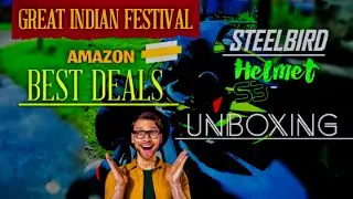 unboxing steelbird helmet| best deals of Amazon |GREAT INDIAN FESTIVAL 💥 Best Helmet Under 2000⚡2024