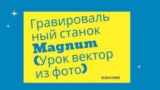 Light Burn Урок вектор из фото Гравировальный станок Magnum granite engraving machine