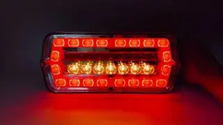 Светодиодный задний фонарь на УАЗ с динамичным (бегающим) сигналом поворота на 12-24в