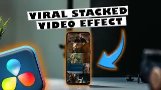 VIRAL STACKED VIDEO EFFECT in DAVINCI RESOLVE 18