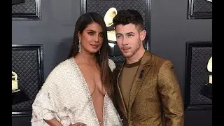 Priyanka Chopra and Nick Jonas at the 2020 Grammy Awards Red Carpet