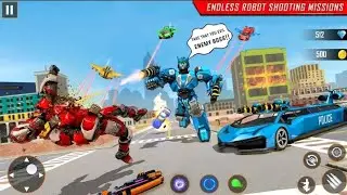 play mosquito robot in robot car and transforming games#temugamer