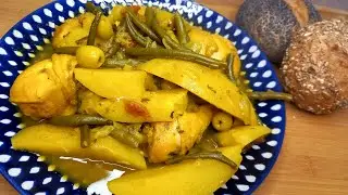 Marqa, (poulet aux légumes et olives) un régal très facile. 🇲🇦🇲🇦