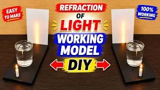 refraction of light working model science project for exhibition | DIY pandit