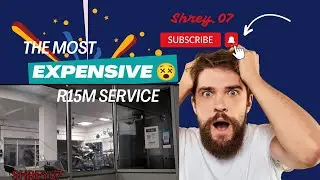R15M || Second Service|| cost 😱||Itni mehngi cost 😱 @Shrey.07 #r15m #r15v4blue #service #youtube