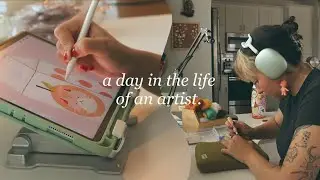 a realistic day in my life as an artist ~ how i manage my time while self employed!