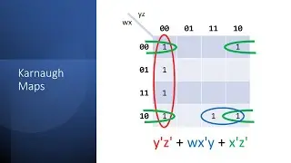 Circuit Reduction - Karnaugh Maps