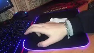 Обзор игрового коврика LED RGB с подсветкой под мышь с Joom