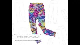 How to sew a leggings with yoga waistband- madebymepatterns.com