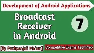 Lec - 1.7 Broadcast Receiver in Android in Hindi