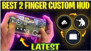 One Tap Headshot Setting ⚙️2Finger Custom Hud Setting⚡ Best Sensitivity Setting For Free Fire Max‼️