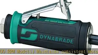 Dynabrade 48327 Straight-Line Die Grinder, 30000 RPM, Rear Exhaust, 1/4-Inch and 6 mm Collets, Stan