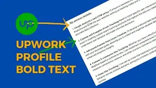 How to Bold Text on Your Upwork Profile: Stand Out and Make an Impact