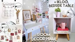 ROOM DECOR SHOPEE HAUL + ASSEMBLING IKLOO BEDSIDE TABLE | Kayla Mendoza