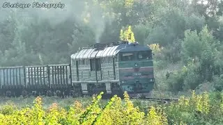 Ukrainian Boeing takes off with a freight train