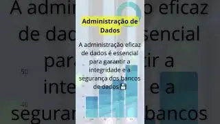 Administração de Bancos de Dados em tempos de Ciências de Dados é primordial.