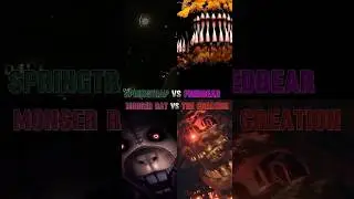 Springtrap Vs Fredbear Vs Monster Rat Vs The Creation (FNAF Villains x After Dark Edit) #edit #meme