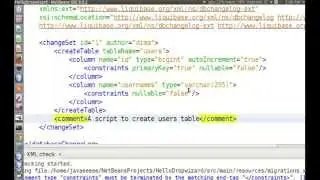 Liquibase Migrations for a Dropwizard Project