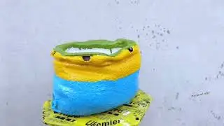 The Simplest Way To Make Beautiful flower pots Cloth And Cement || how to make gardening pots #viral