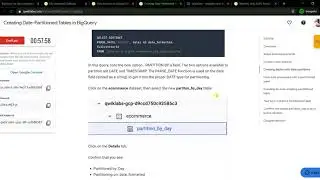 Creating Date Partitioned Tables in BigQuery