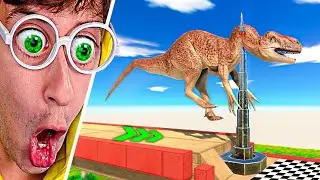 DINOSAURIOS vs. PINCHO MORTAL ☠️! - Animal Revolt Battle Simulator #1 TEKENDO