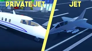 Private Jet vs Jet | Roblox Jailbreak