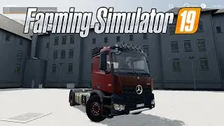 💥МОД на ТЯГАЧ Mercedes Benz Arocs 4×2 для Farming Simulator 19