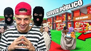 ENTRÉ CON LADRONES PARA ROBAR EN SERVIDORES PÚBLICOS DE STEAL A BRAINROT!