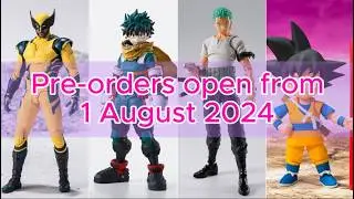 NEW Bandai Tamashii Pre Orders Open 1 August 2024 - My Hero Academia Dragon Ball One Piece Wolverine