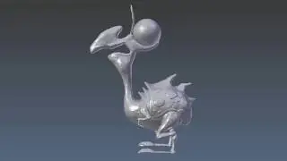 Sculptember day 4: bird creature box wip