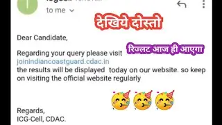 Indian coast guard results