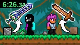 Terraria Race, But Every Recipe is Randomized...