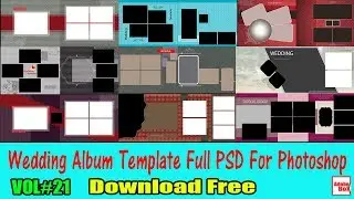 Wedding Album Template Full Psd For Photoshop Vol#21 Download Free By Adobe Box 2019