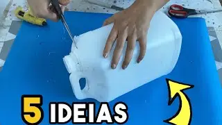 💥TOP 5 IDEIAS 💡com GALÃO de 5 litros