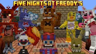 THIS MINECRAFT FNAF LEGACY ADDON IS AWESOME! (FNAF Legacy Mod Showcase)