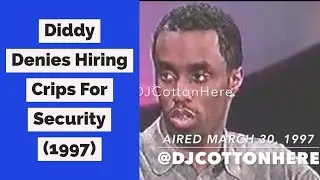 Diddy Denies Hiring Crips For Security (1st TV Interview After Biggie Died) (March 30, 1997) Pt. 1